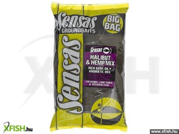 Sensas Big Bag Halibut & Hemp Etetőanyag Mix 2 Kg