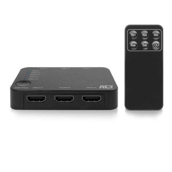 ACT AC7841 4K HDMI Switch 5 in 1 out