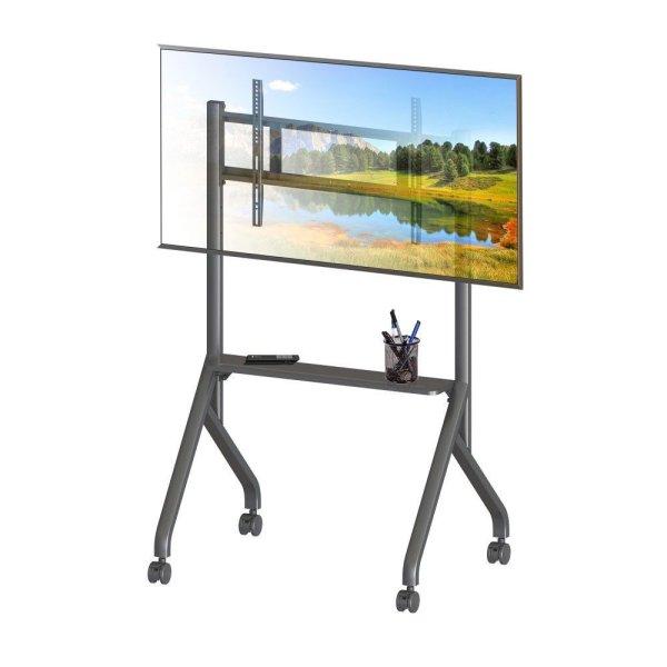 TECHLY Multifunction Mobile Floor Stand for 65-100" LCD/LED/Plasma TVs
Black