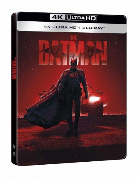 Batman (2022) (UHD + 2 BD) - limitált, fémdobozos változat ("Batmobile
Head Lights" steelbook)