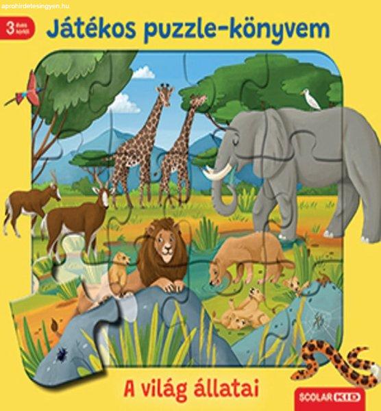 Játékos puzzle-könyvem - A világ állatai