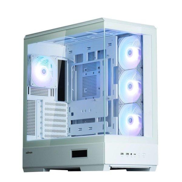 Zalman P50 DS Tempered Glass White