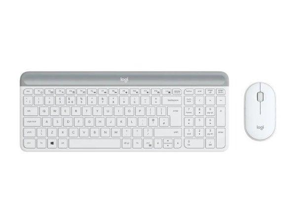 Logitech MK470 Slim Wireless Keyboard and Mouse Combo Off-white UK