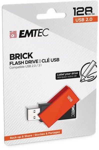 Emtec 128GB C350 Brick USB2.0 Orange