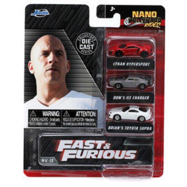 Simba: Fast & Furious 3-Pack Nano Cars Wave 4