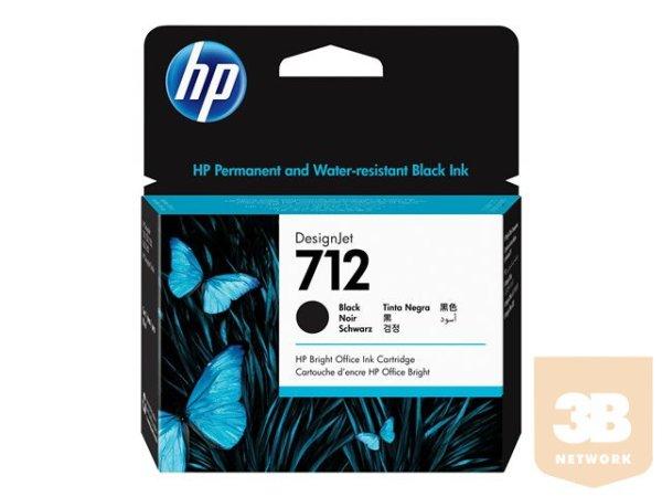 HP 712 80-ml Black Designjet Ink Cartridge