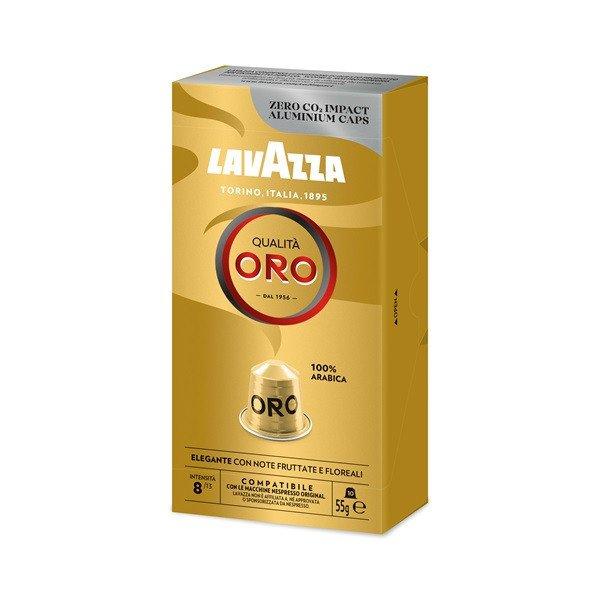 Lavazza Oro Nespresso kompatibilis alumínium kapszula csomag 10 db x 5.5g, 100%
Arabica