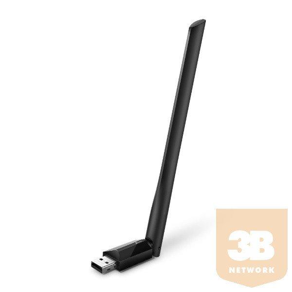 TP-Link Hálózati adapter WiFi AC600 - Archer T2U Plus (USB; 200Mbps 2,4GHz +
433Mbps 5GHz; High Gain 5dBi)