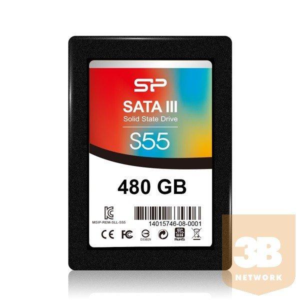 Silicon Power SSD Slim S55 480GB 2.5'', SATA III 6GB/s, 560/530 MB/s,
7mm