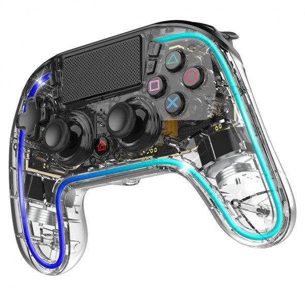 Spirit of Gamer Gamepad Vezeték Nélküli - NEON BT RGB
(PC/PS3/PS4/iOS/Android, Bluetooth, RGB, átlátszó)