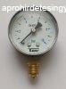 T-METER nyomsmr als csatlakozs 1/4" 0-10 bar tm