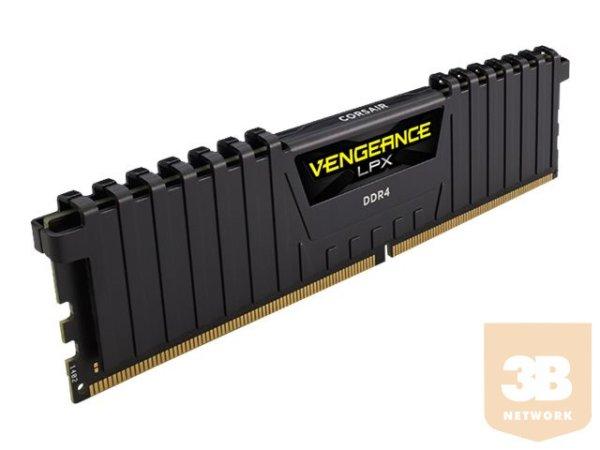 CORSAIR 8GB DDR4 2400MHz DIMM unbuffered 16-16-16-39 Vengeance LPX Black Heat
spreader 1.2V XMP2.0