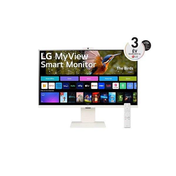 LG Monitor 32" Smart - 32SR85U-W (IPS; 16:9; 3840x2160; 5ms; 400cd; HDMI,
USBx3, USB-C, BT, Spkr, webOS, Wifi, Airplay)