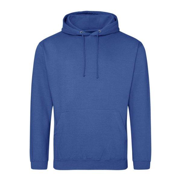 Just Hoods Uniszex laza szabású kapucnis pulóver AWJH001, Royal Blue-XS