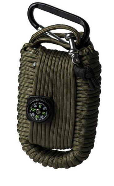 Mil-tec paracord nagy túlélő készlet, olivazöld