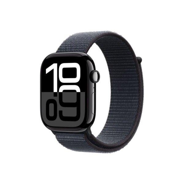 Apple Watch S10 Cellular 46mm Jet Black Alu Case with Ink Sport Loop