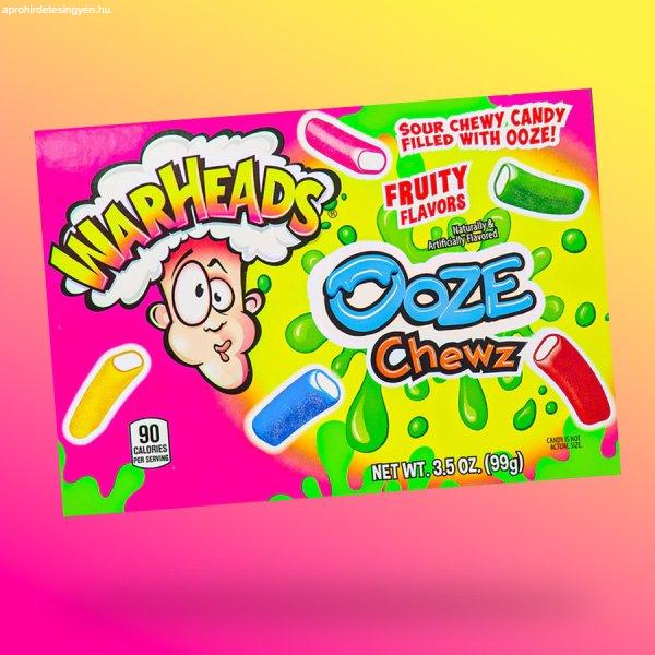 Warheads Ooze Chewz savanyú-gyömölcsös töltött cukorka 99g