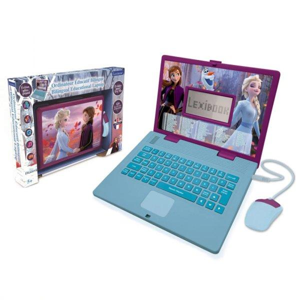 Lexibook Frozen (Jégvarázs) kétnyelvű angol - magyar játék laptop,
beszélő, LCD kijelzős gyermek laptop, oktató foglalkoztató játék,
egérrel