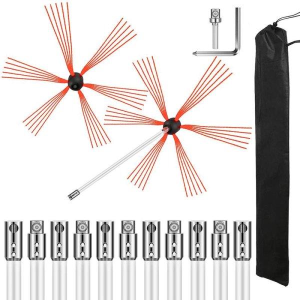 Kéményseprő, kéménytisztító kefe 12 m