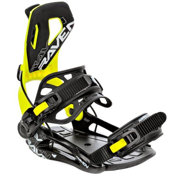 Raven FTM450 dual multi snowboardkötés, lime