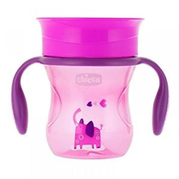 Chicco Perfect 360° itatópohár 200ml - 12m+ pink