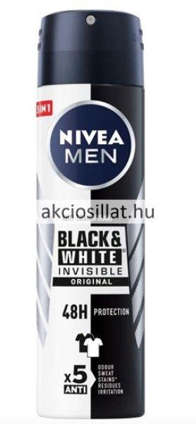 Nivea Men Black & White Invisible Original dezodor 150ml (deo spray)