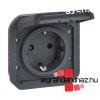 Legrand Plexo 55 2P+F csatlakozaljzat csapfedllel, csavar