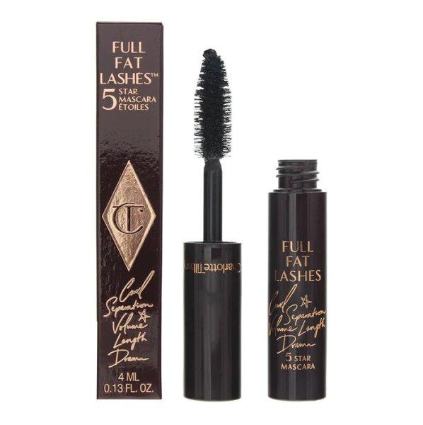 Charlotte Tilbury Volumennövelő és hosszabbító
szempillaspirál Full Fat 5 Star (Glossy Mascara) 4 ml Black