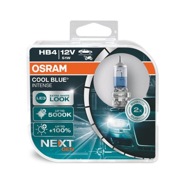 OSRAM Cool Blue Intense Next Gen HB4 12V 51W Halogén Izzók (2 db)