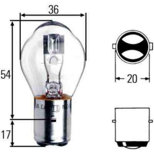 ELTA VisionPro 12V 25/25W BA20d S1 Izzó