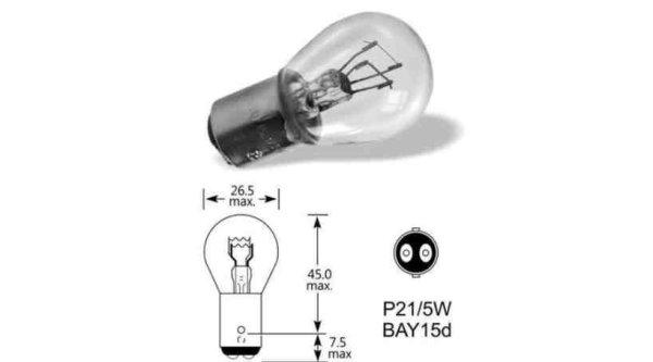 ELTA VisionPro 6V 21/5W BA15d Autólámpa Izzó