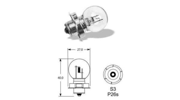 ELTA 298SB 12V 15W P26s Halogén Izzó