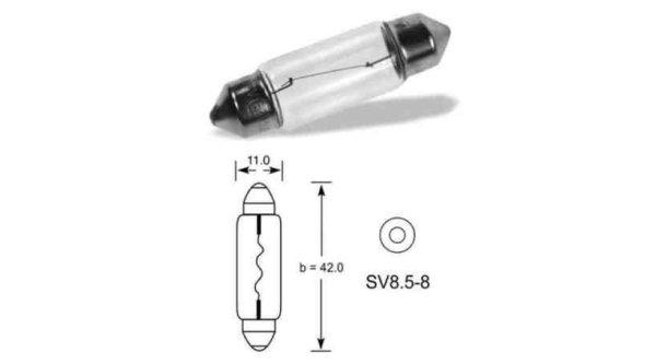 ELTA 274TB 24V 10W SV8.5-41 Sofita Izzó