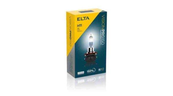 ELTA VisionPro 12V 55W H11 PGJ19-2 +150% 3700K Izzó