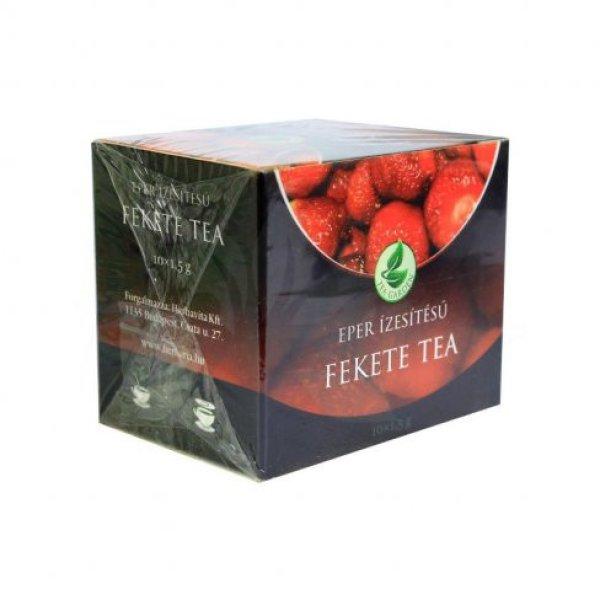 Herbária fekete tea eper 10x1,5g 15 g