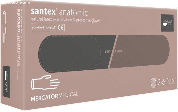 Santex anatomic prémium latex vizsgáló kesztyű púdermentes "L-XL"
100 db