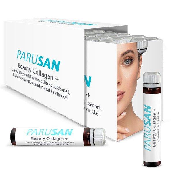 Parusan beauty collagen+ ivóampulla kollagénnel,hialuronsavval, vitaminokkal
és cinkkel étrend-kiegészítő 28 db