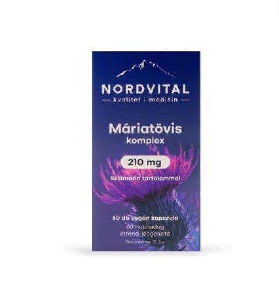 Nordvital máriatövis komplex 210mg kapszula 60 db