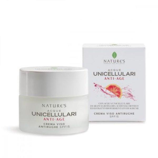 Nature's Unicellulari Anti-aging krém arcra és nyakra SPF15