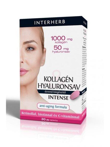 INTERHERB KOLLAGÉN -HYALURONSAV INTENSE TABLE TTA 30 db