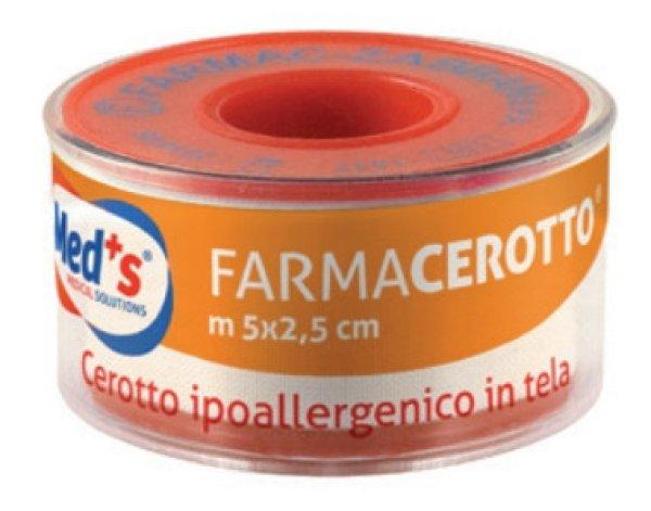 MED'S FARMACEROTTO hypoallergén cink-oxidos ragtapasz Kiszerelés: 5m x
2,5cm palástos 1db