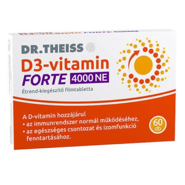 Dr.Theiss d3-vitamin forte étrend-kiegészítő filmtabletta 4000ne 60 db