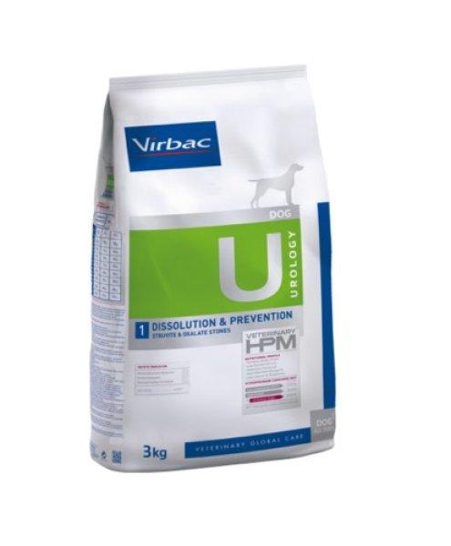 Virbac HPM Diet Dog Urology Dissolution & Prevention U1 3 kg