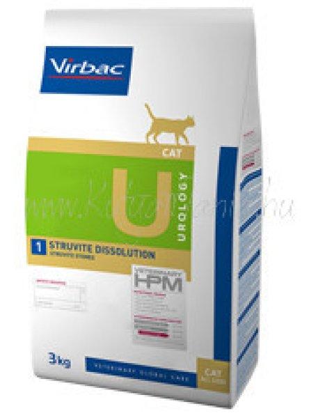 Virbac HPM Diet Cat Urology 1 Struvite Dissolution U1 3 kg