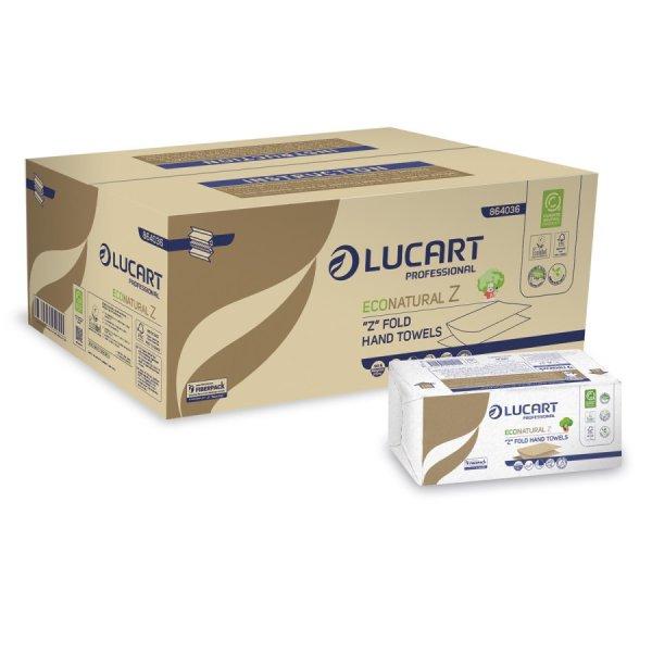 Lucart ECO Natural Z hajtogatott kéztörlő 2 rétegű 18x220 lap/karton 32
karton/raklap