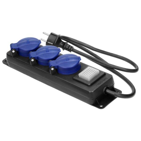 Orno elosztó, 3-as schuko 16 A 250 V ~ 3500 W IP44, 3m