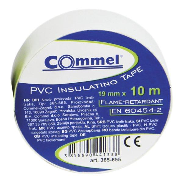 Commel szigetelőszalag 19mm x 10m fehér 1 db