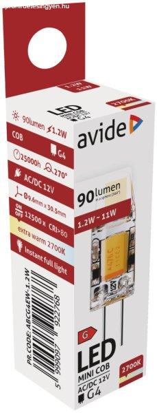 Avide LED 1.2W G4 COB EW 2700K