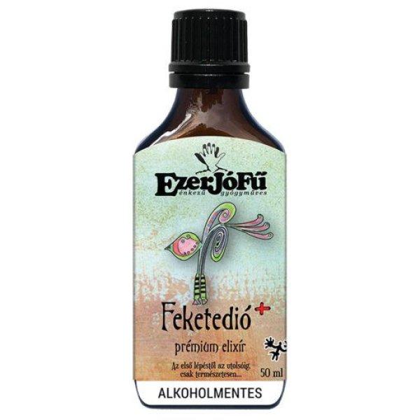 EzerJóFű Feketedió+ prémium elixír 50ml alkoholmentes, növényi
glicerinnel