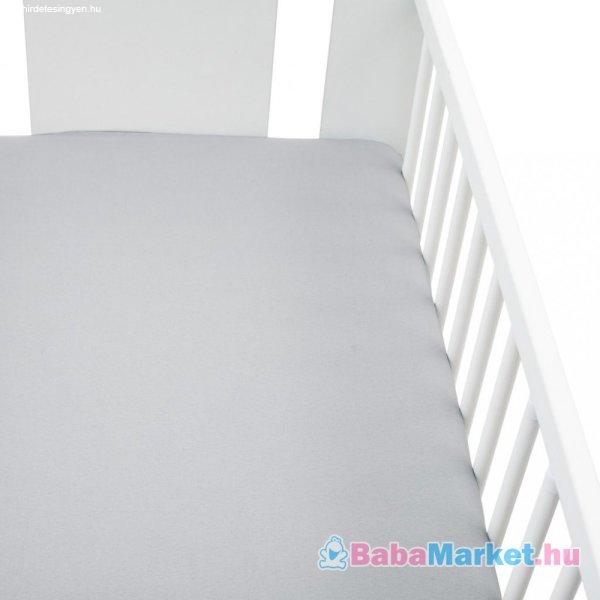 Jersey lepedő kiságyba New Baby 120x60 szürke